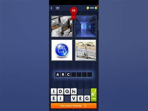 is the most demanding addictive word brain puzzle game on the google play store. . 4pics1word level 33